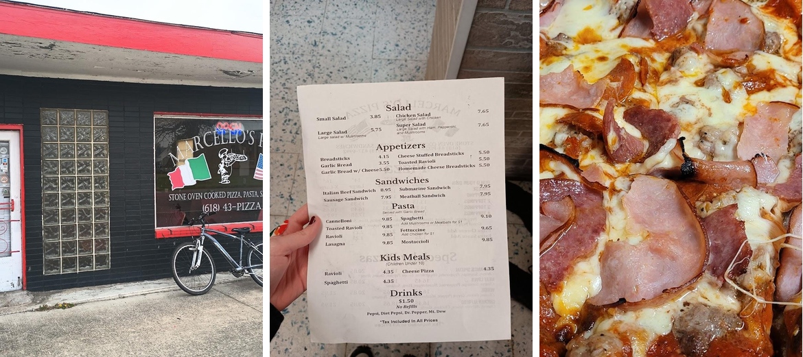 Marcello's Pizza Menu